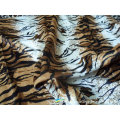 Tissu de velours imprimé rayures tigre